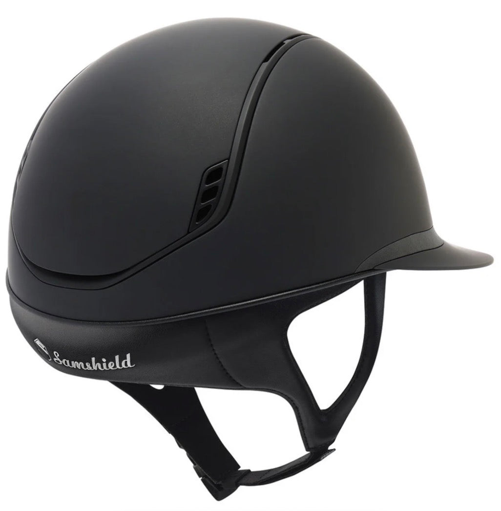 Helmet V2 Miss Matt - Matt Rails & Blazon - Shadowmatt Black Darkline Limited - Samshield 2.0 - SP056 - MS2DBO