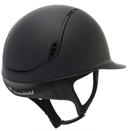 Helmet V2 Miss Matt - Matt Rails & Blazon - Shadowmatt Black Darkline Limited - Samshield 2.0 - SP056 - MS2DBO