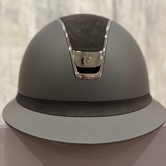 Helmet V2 Miss Matt - Alcantara - Chrome Trim & Blazon - Alcantara Band - Samshield Fast Custom 2.0 #3