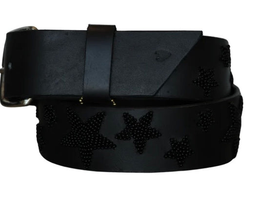 Belt TKC Black Stars Belt in Standard Width- The Kenyan Collection