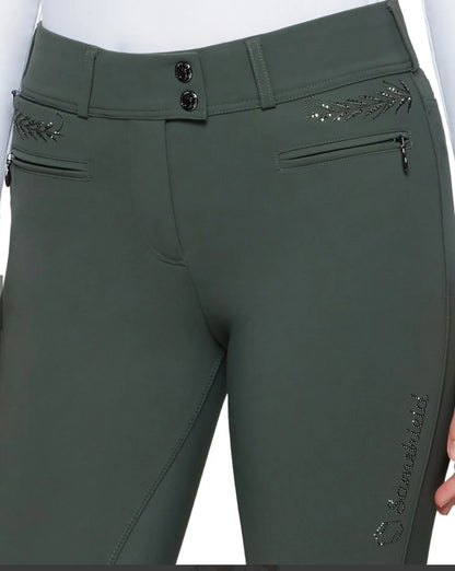 Samshield Ladies Capucine Premium Swarovski Crystal Breech Dark Forest