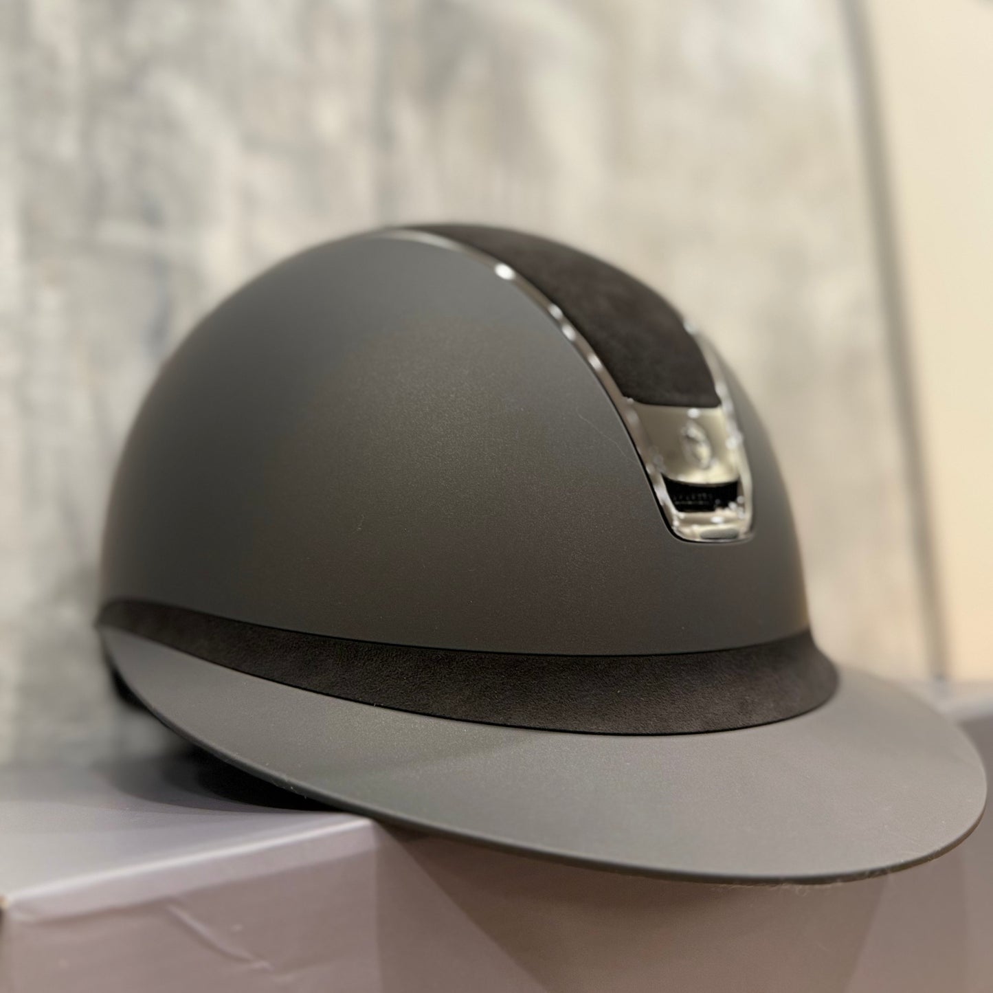 Helmet V2 Miss Matt - Alcantara - Chrome Trim & Blazon - Alcantara Band - Samshield Fast Custom 2.0 #3
