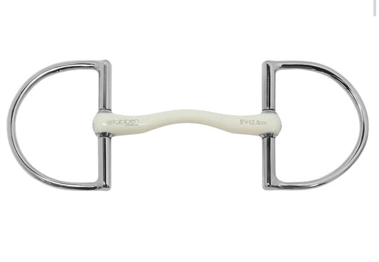 Bit D-Ring Stubben Fine Line Flex Anatomic Mouth 16mm