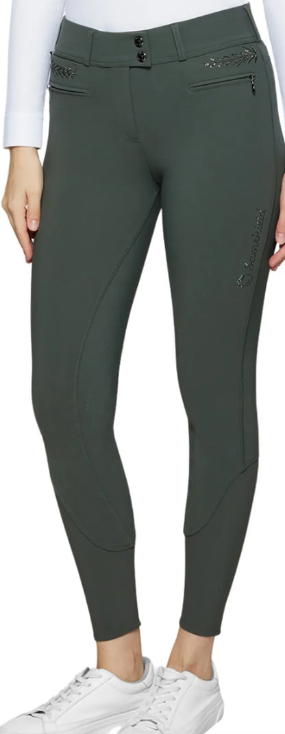 Samshield Ladies Capucine Premium Swarovski Crystal Breech Dark Forest