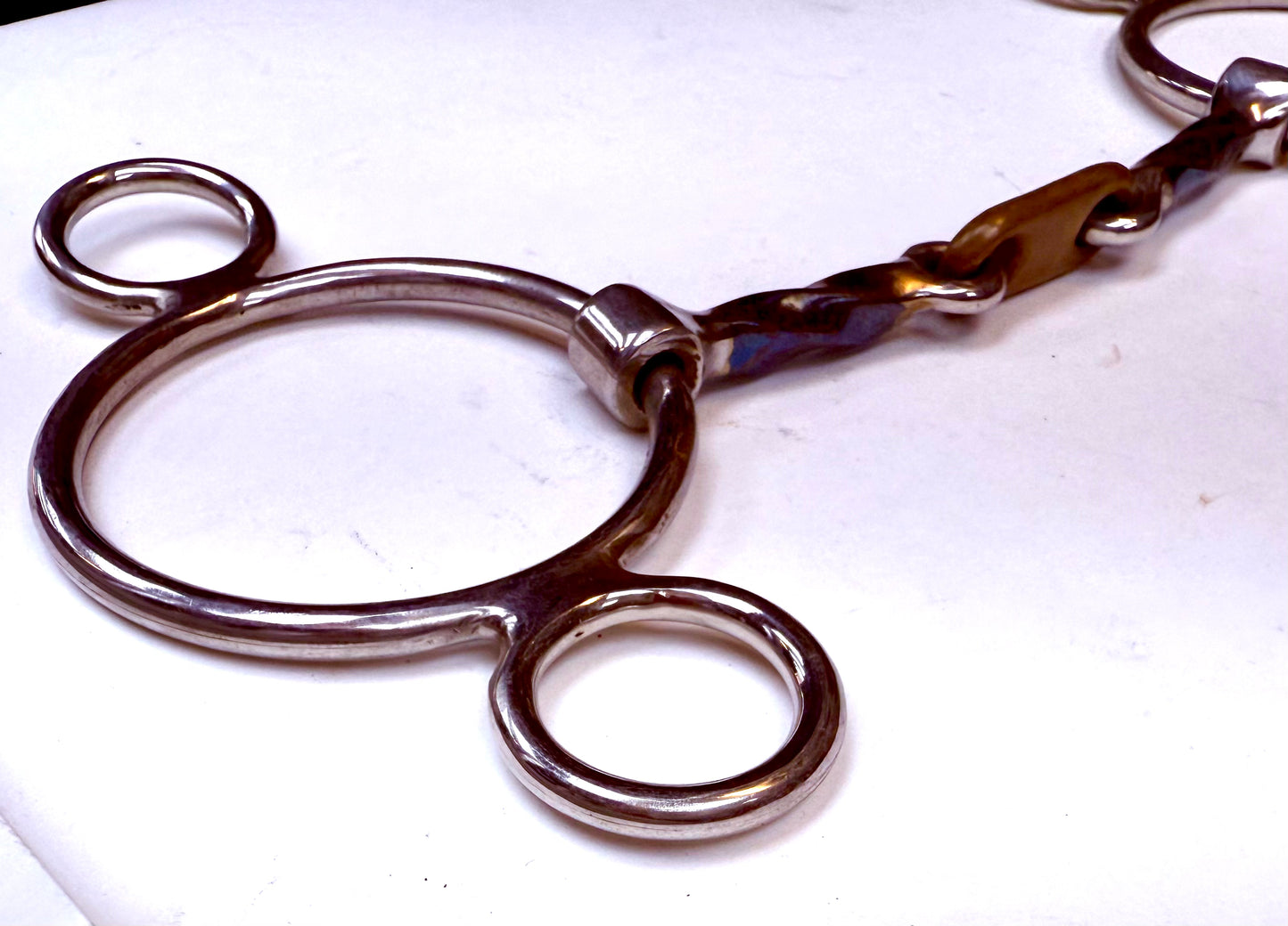 Bit Gag Nelson 2 Ring Slow Twist Dr. Bristol Copper  Avanti Italia Blue