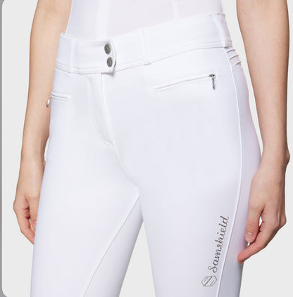 Samshield Ladies Clara Metal Dots HIGH Rise Breech White