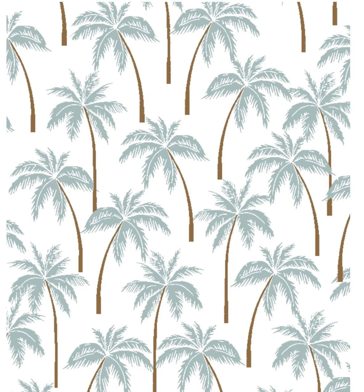 Essex Classics Ladies Luna Talent Yarn Luna II Blue Long Sleeve Performance Show Shirt Palm Trees