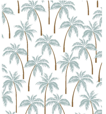 Essex Classics Ladies Luna Talent Yarn Luna II Blue Long Sleeve Performance Show Shirt Palm Trees