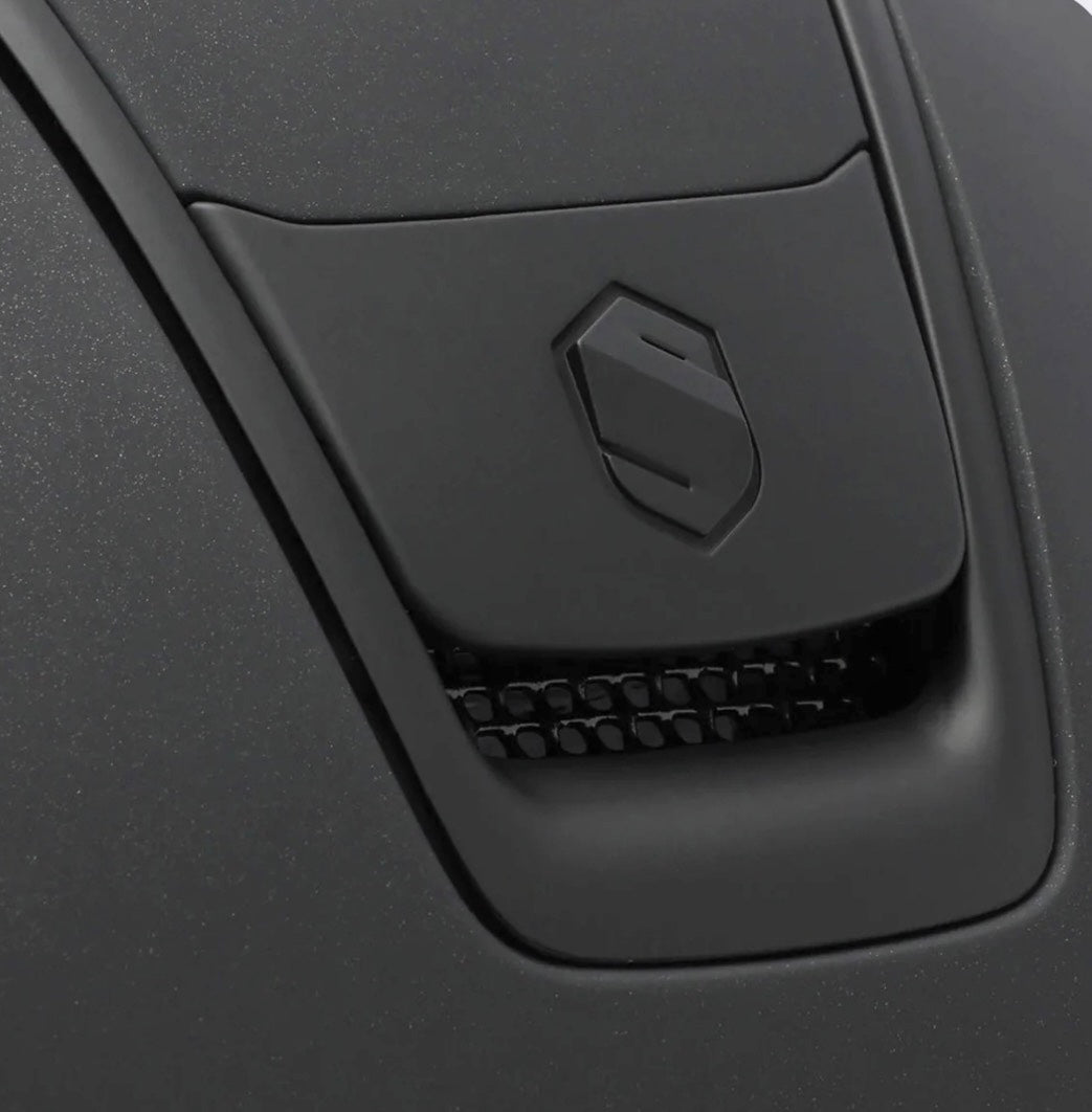 Helmet V2 Reg Matt - Matt - Matt Rails & Blazon - Blackout Darkline - Helmet Regular Brim - Samshield Stock 2.0 - SD2R