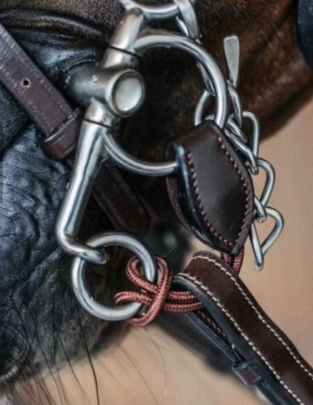 Stubben Leather Pelham Converter Brown Ebony