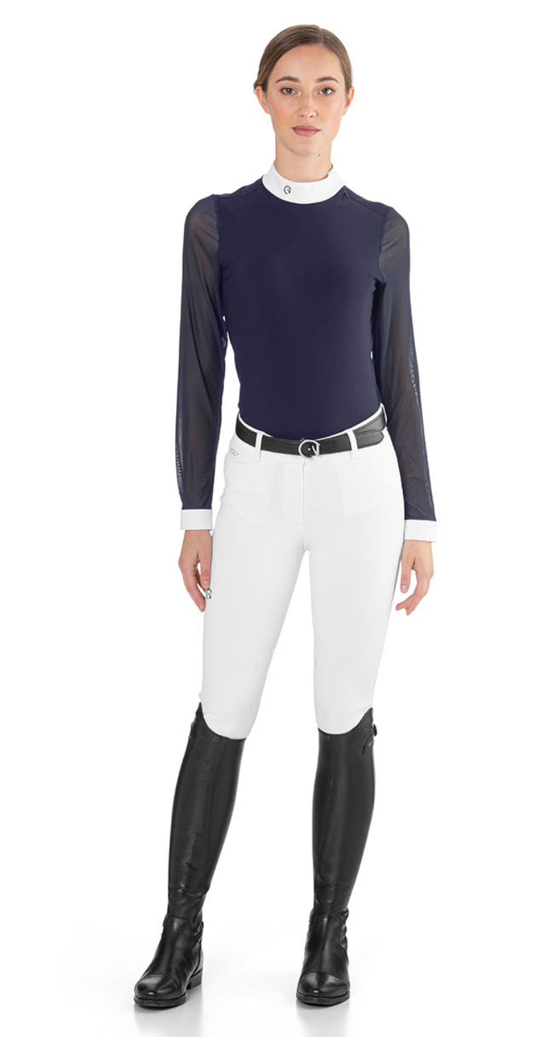 Ego 7 Show Shirt Rita Long Sleeve in White