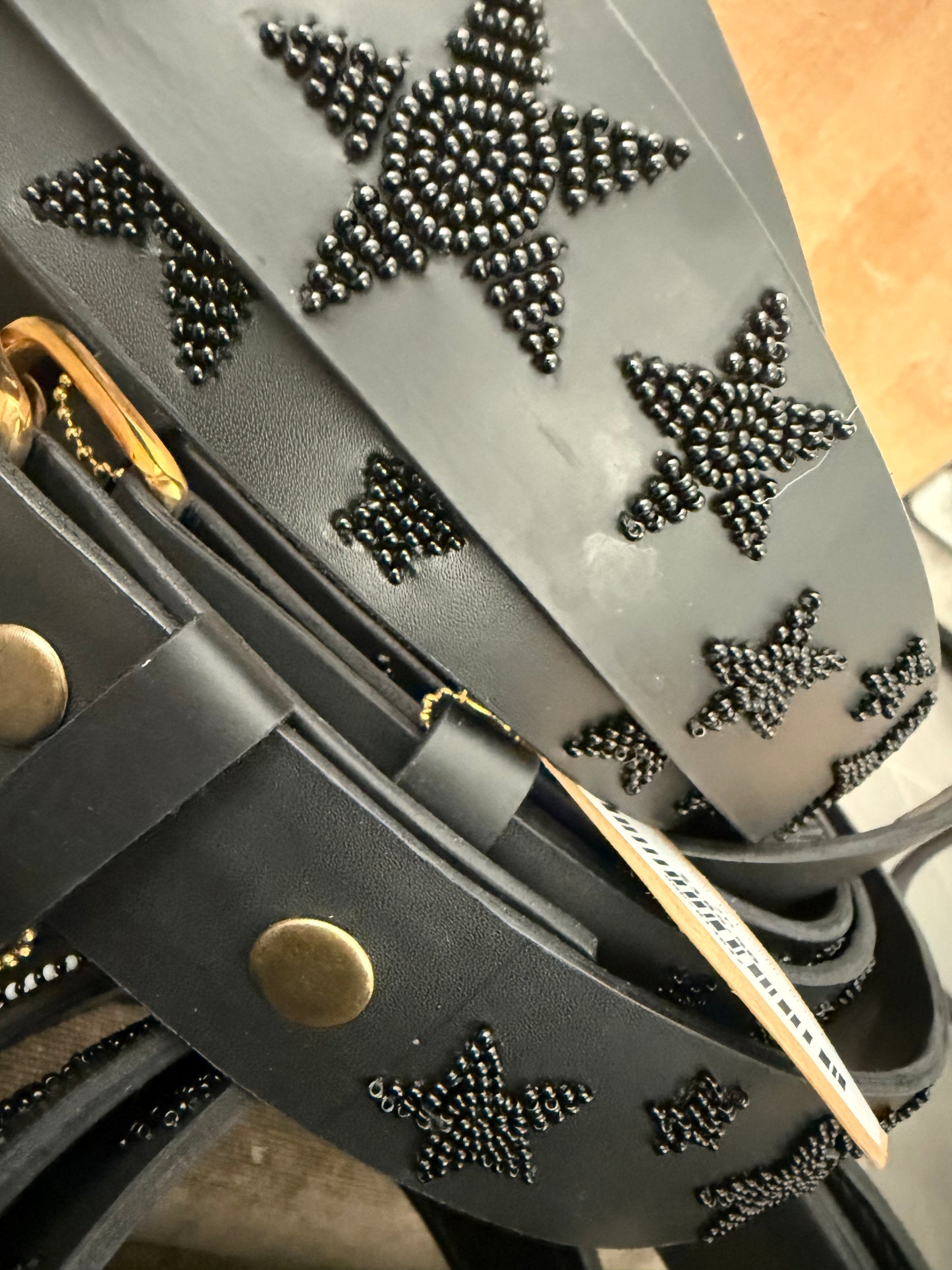 Belt TKC Black Stars Belt in Standard Width- The Kenyan Collection