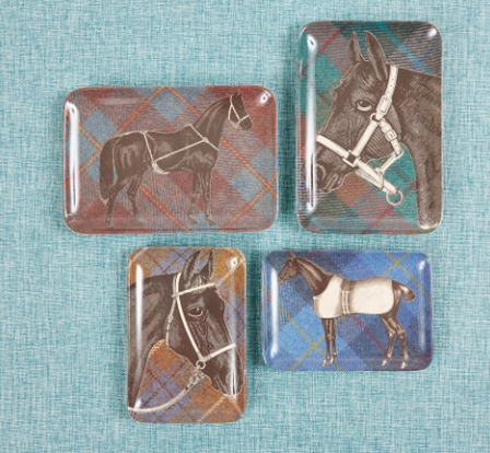 EQUUS TWEED VALET TRAY FULL HORSE