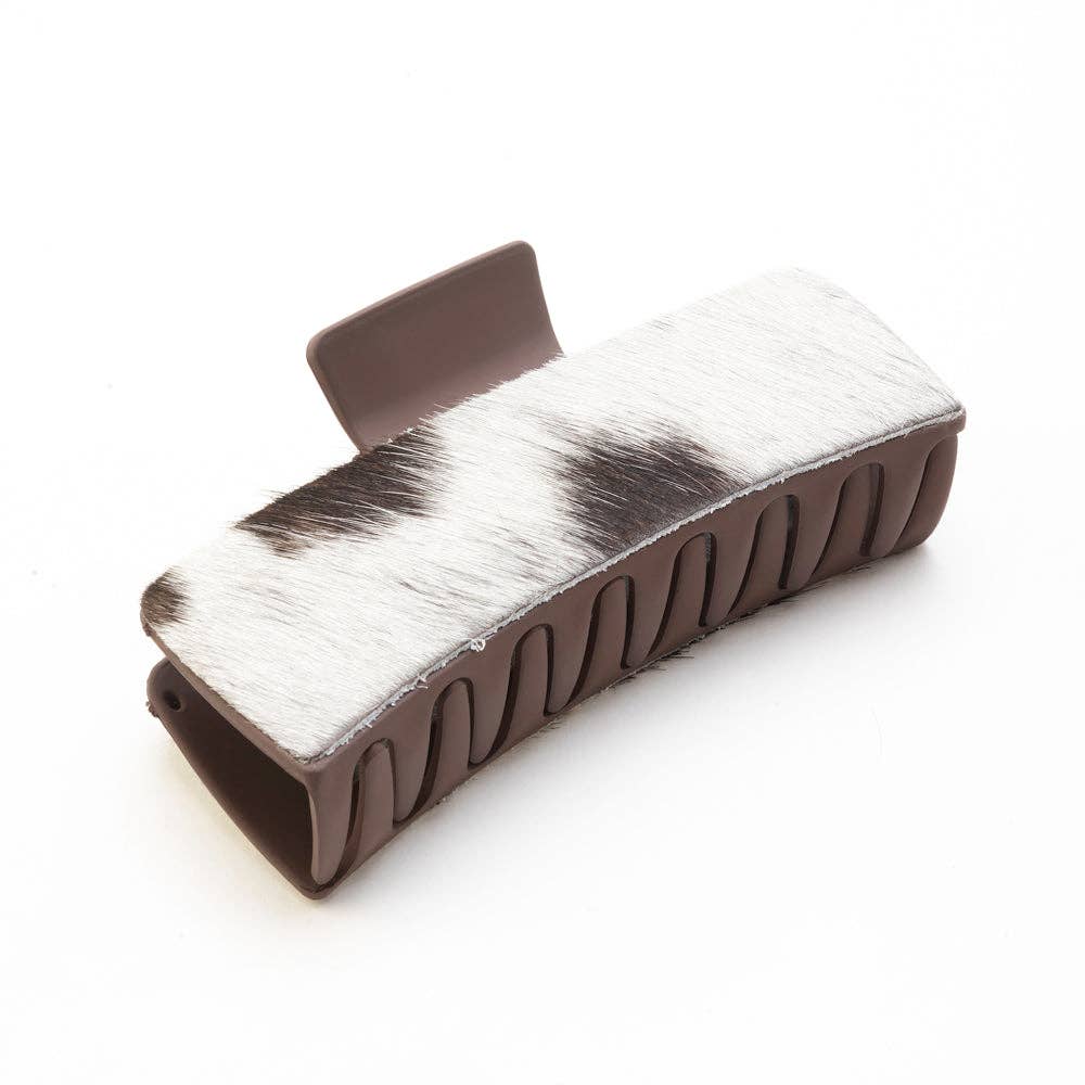 High Vista Hair Comb Clip In Turquoise: Hand-Tooled