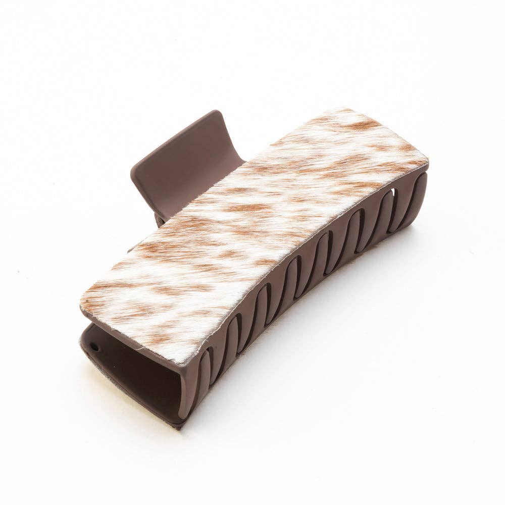 High Vista Hair Comb Clip In Turquoise: Hand-Tooled