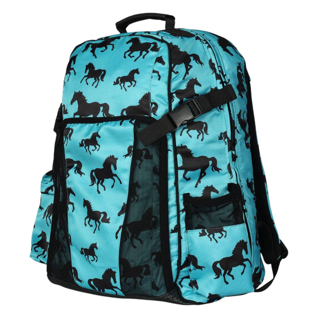 AWST Int'l Lila Equestrian Backpack: Turquoise / STD