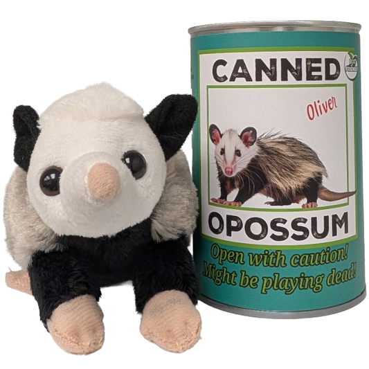 Oliver the Canned Opossum | Stuffed Animal Plush w/Jokes: Regular Lid