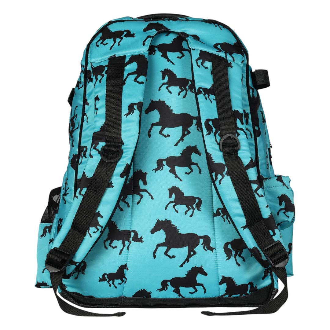 AWST Int'l Lila Equestrian Backpack: Turquoise / STD