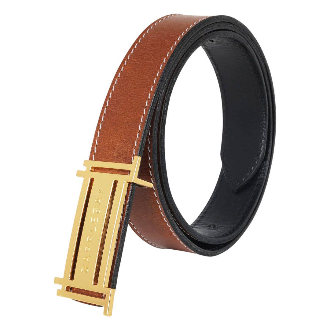 Dapplebay Reversible Jump Belt - Gold: Gold / M-L