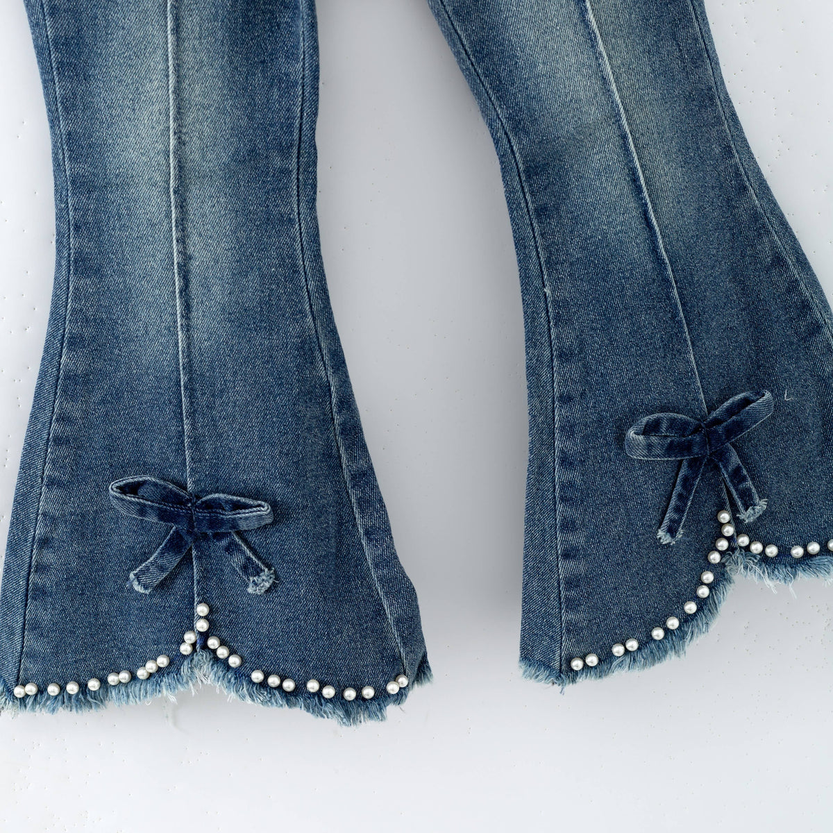 Pearl Denim Flares: 5/6yrs