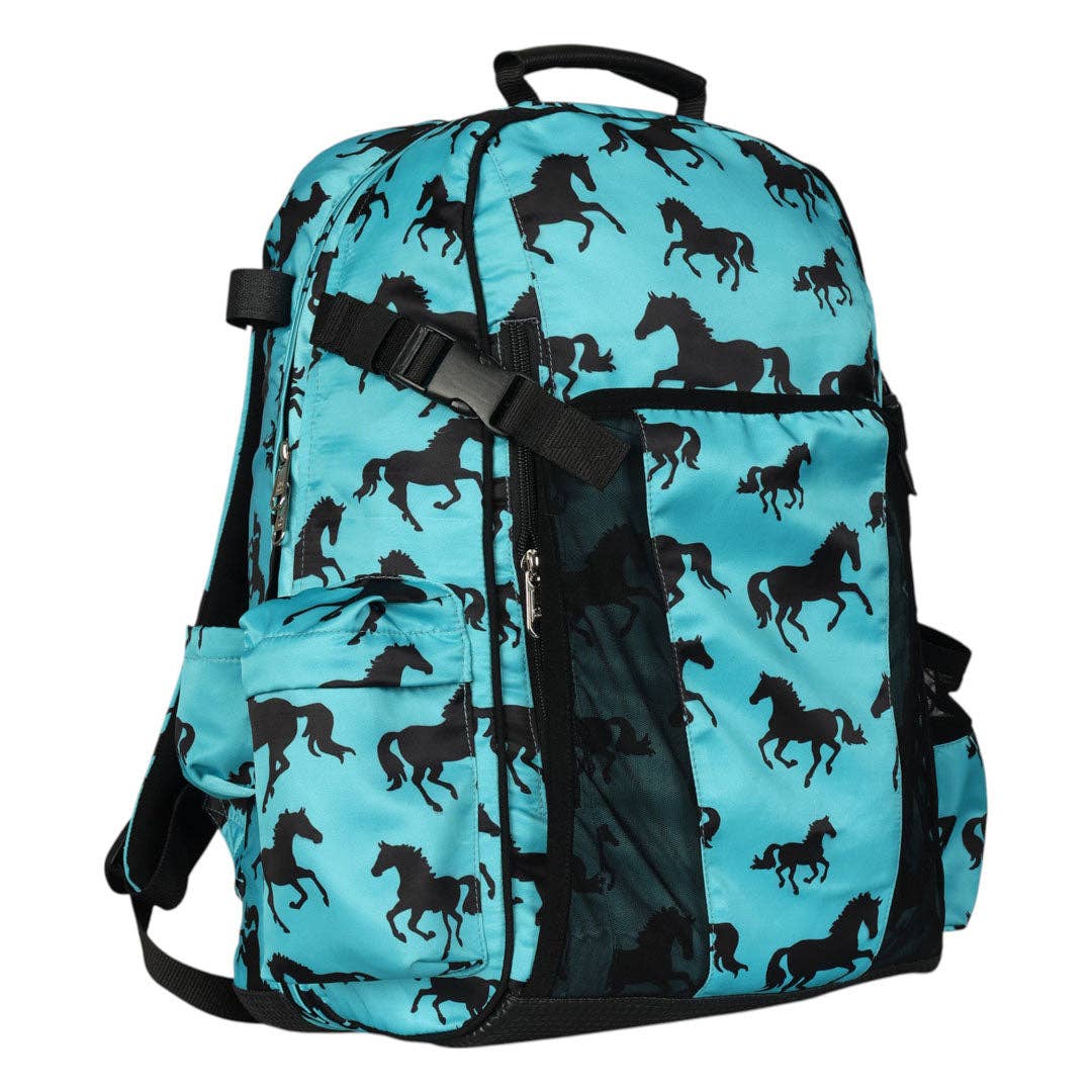 AWST Int'l Lila Equestrian Backpack: Turquoise / STD