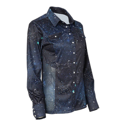 Dapplebay Midnight Constellation Western Top: Multi / XXL