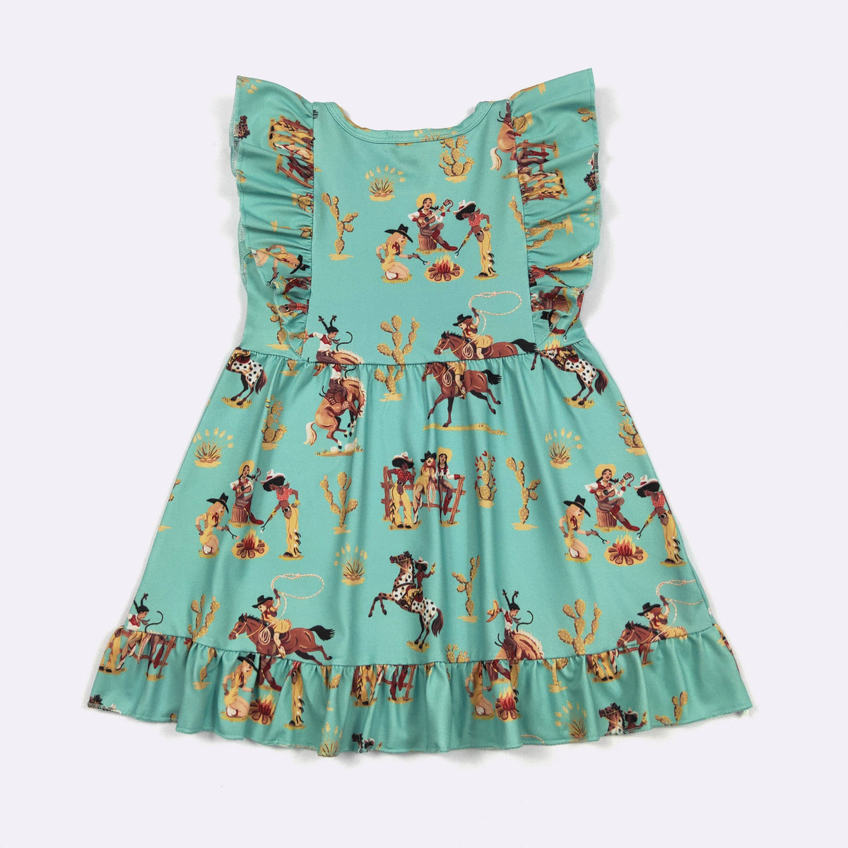 Roping & Ruffles Girls Dress: 3t