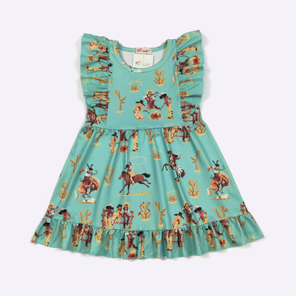 Roping & Ruffles Girls Dress: 3t