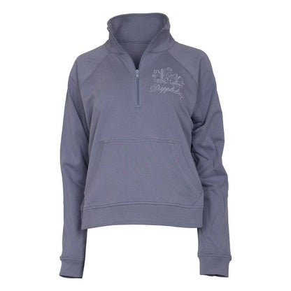 Dapplebay Crest 1/2 Zip French Terry Sweatshirt: Ballet Pink / M
