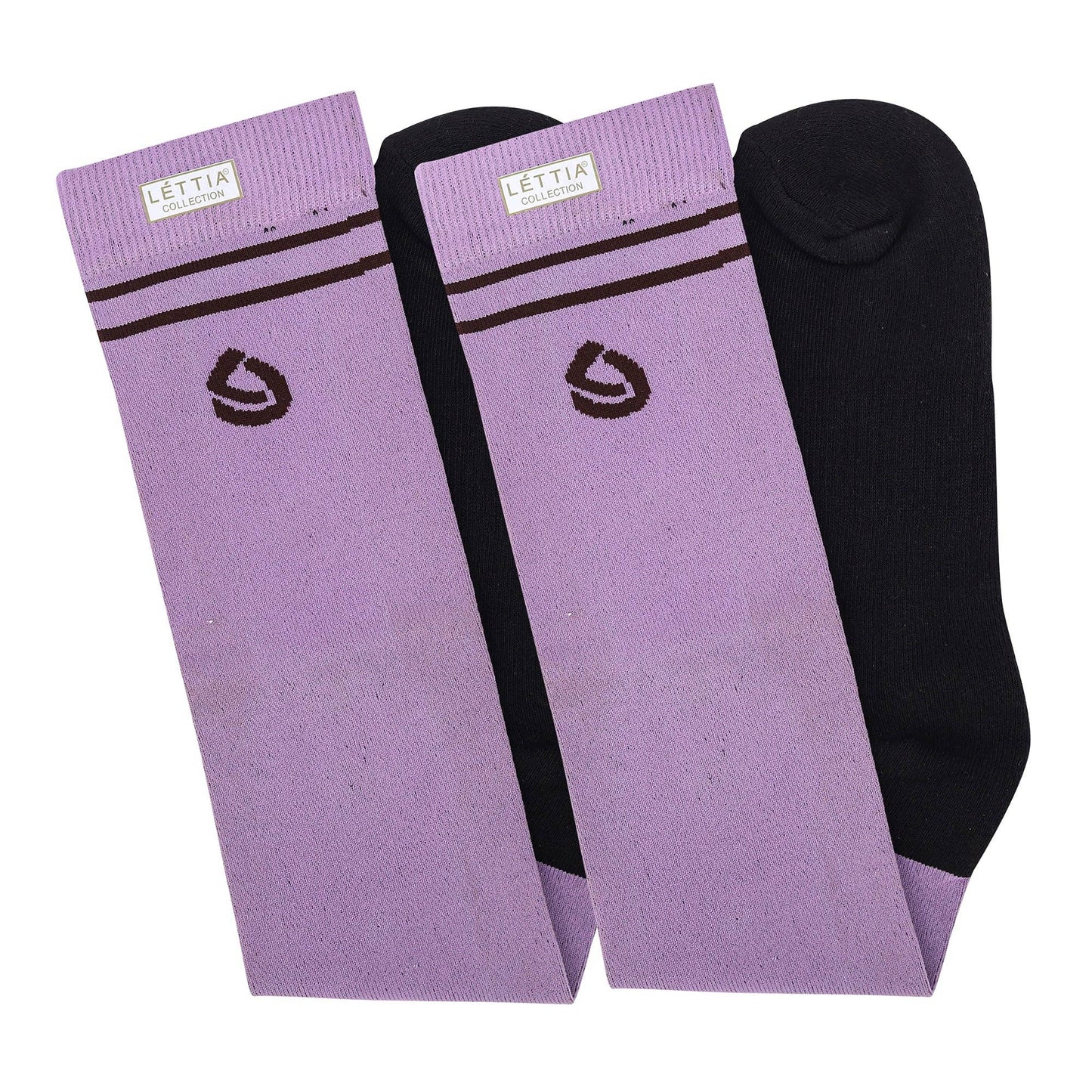 Lettia EquiFine Padded Sock: Black Forest / STD