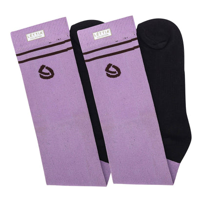 Lettia EquiFine Padded Sock: Black Forest / STD