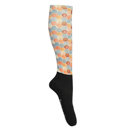 Equine Couture OTC Boot Socks: Sunset Aztec