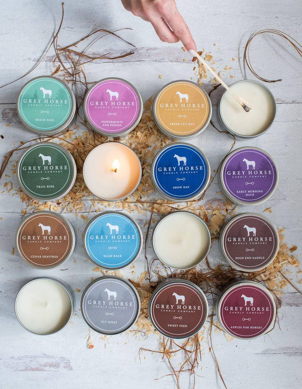 Soy Candle Tins: Apples For Horses