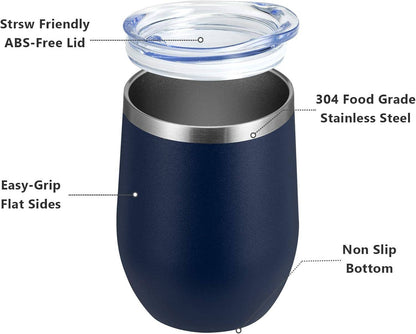 You Are Now Being Judged Steel Wine Tumbler: Black
