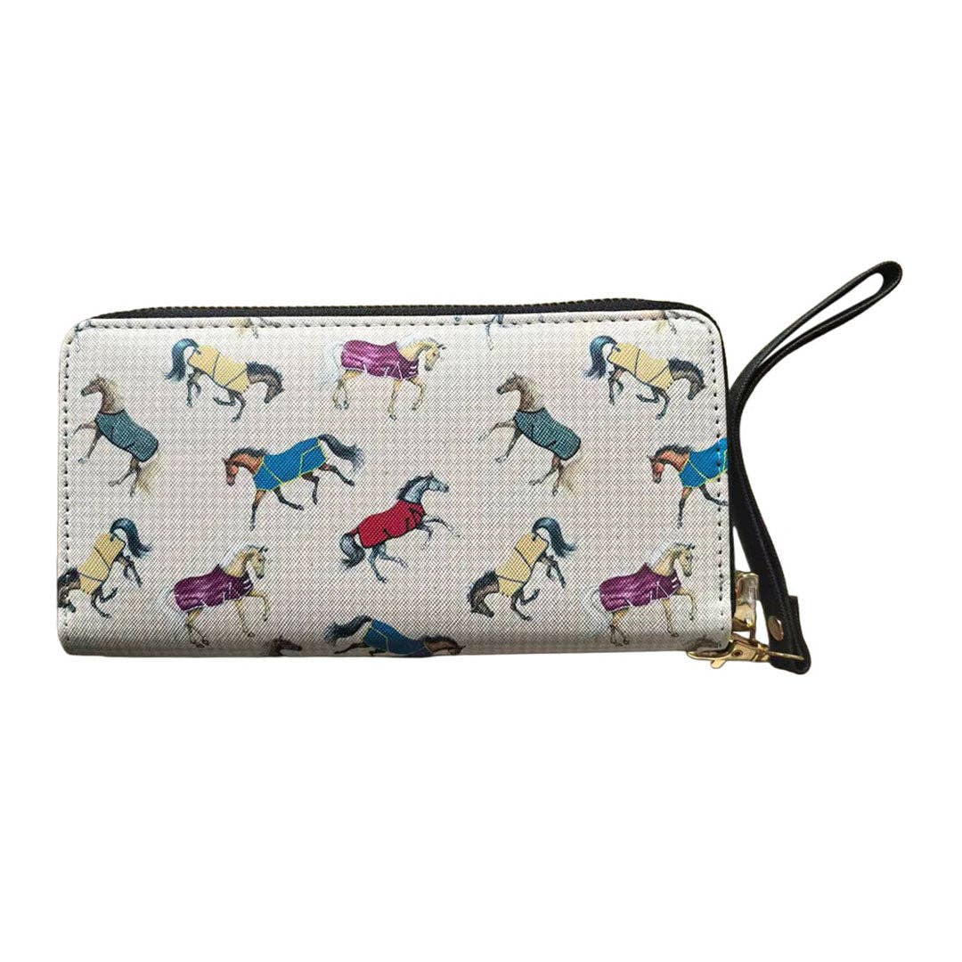 Awst Int'l Lila Horses In Blankets Clutch Wallet: STD