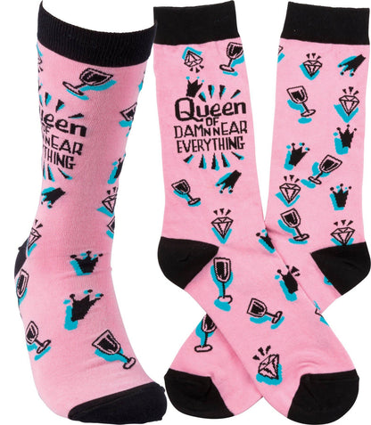 Queen Of Damn Near Everything Socks