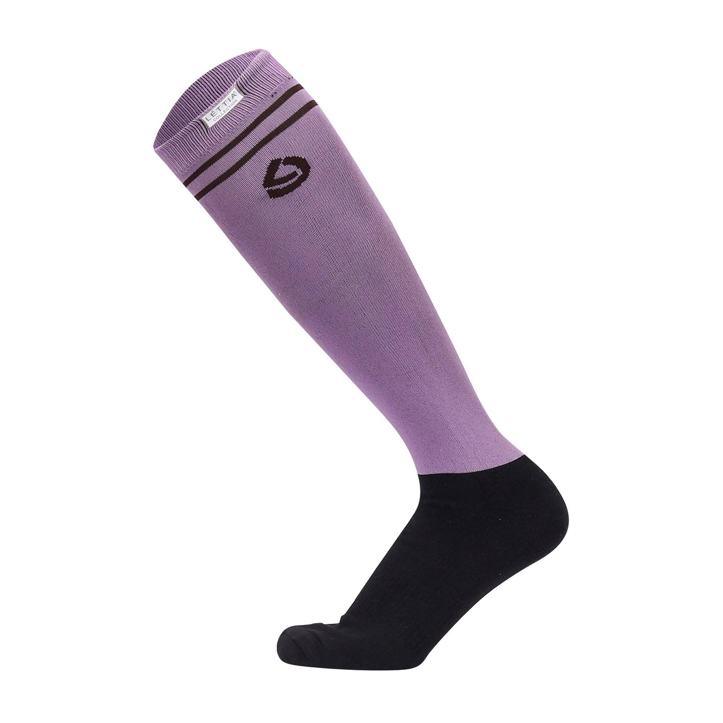 Lettia EquiFine Padded Sock: Black Forest / STD