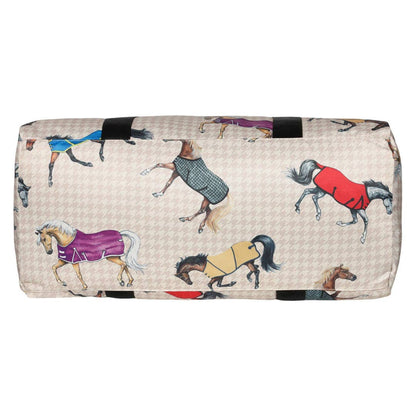 AWST Int'l Lila Horses in Blankets Gear Bag: Multi / STD