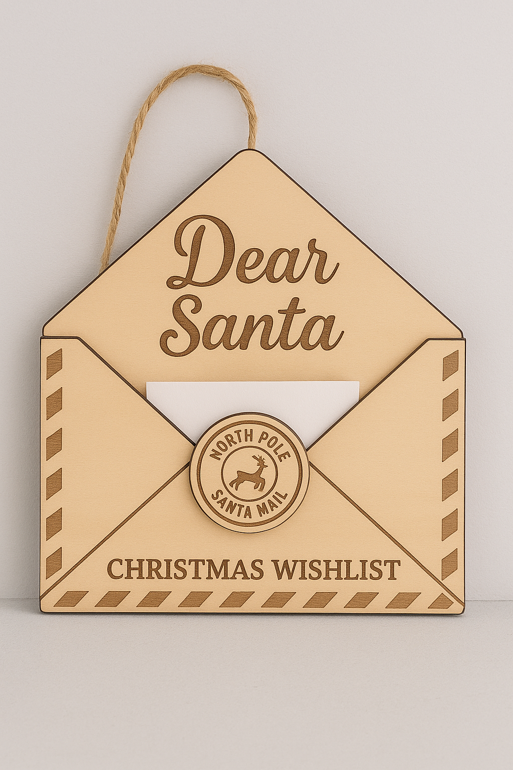 Dear Santa Christmas Wishlist Holder – Envelope Ornament