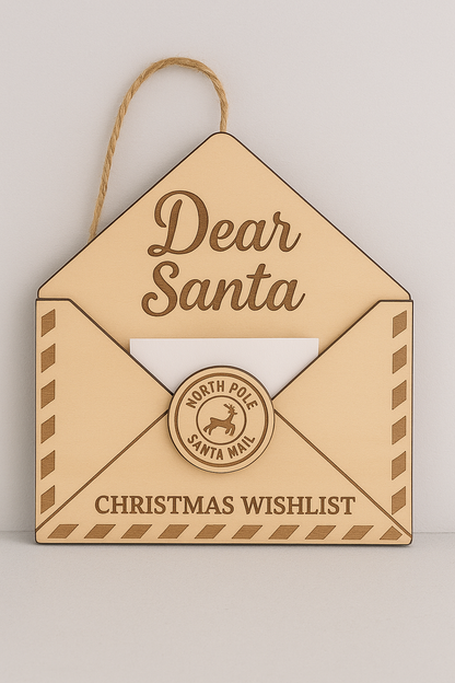 Dear Santa Christmas Wishlist Holder – Envelope Ornament
