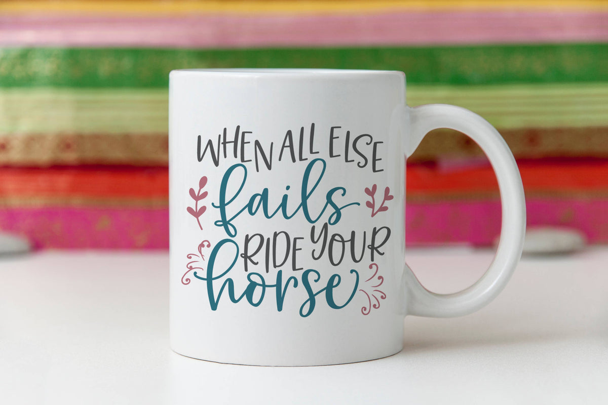 Horse Lover Mug, Horse Riding Coffee Cup, Gifts for Her: 15oz