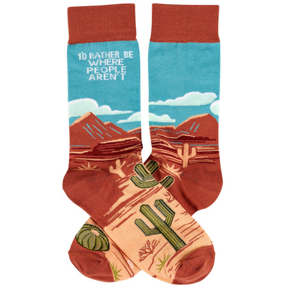 Rather Be Where People Aren't Socks