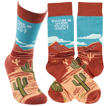 Rather Be Where People Aren't Socks
