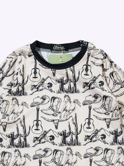 Wild West Boy Romper: 6/12mo