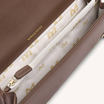 Mira & Moss Delphine Crossbody Bag - Chocolate Latte: CHOCLATE LATTE